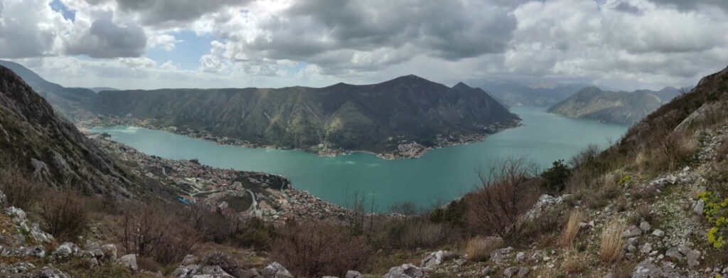 Aussicht vom Berg in Kotor