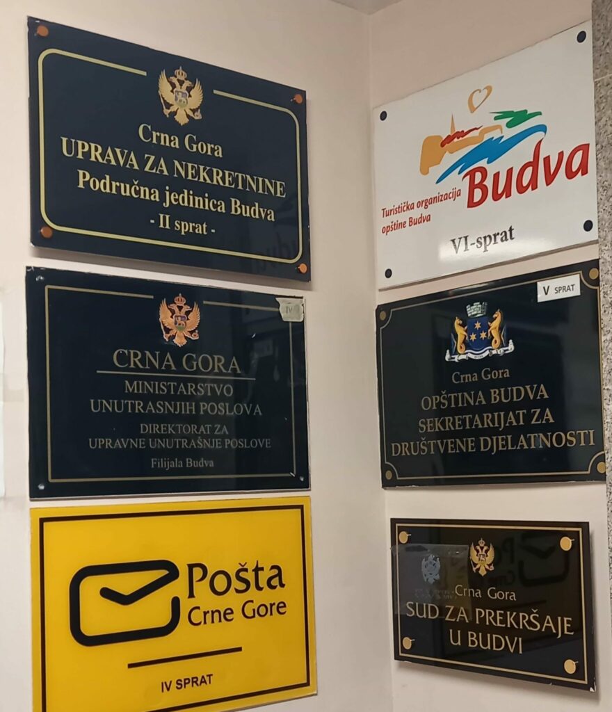 Budva, Ämterverzeichnis