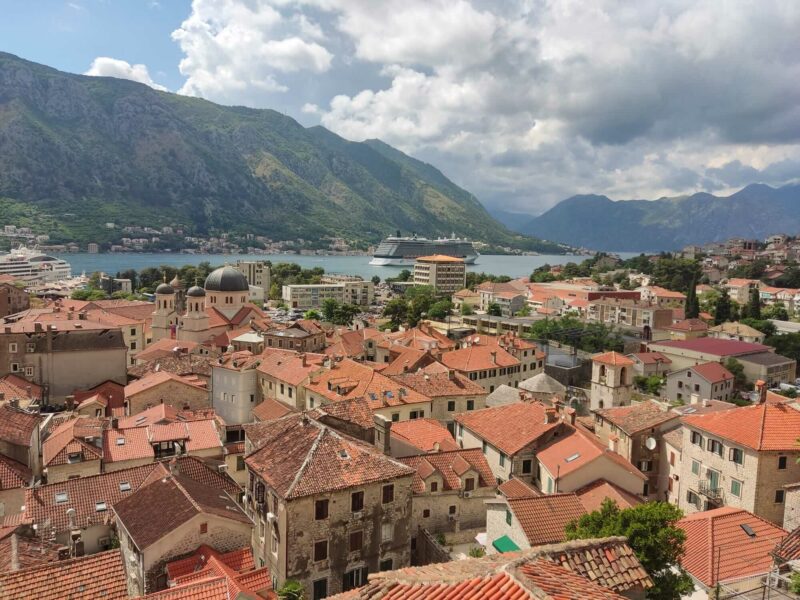 Blick von oben auf die Altstadt von Kotor
