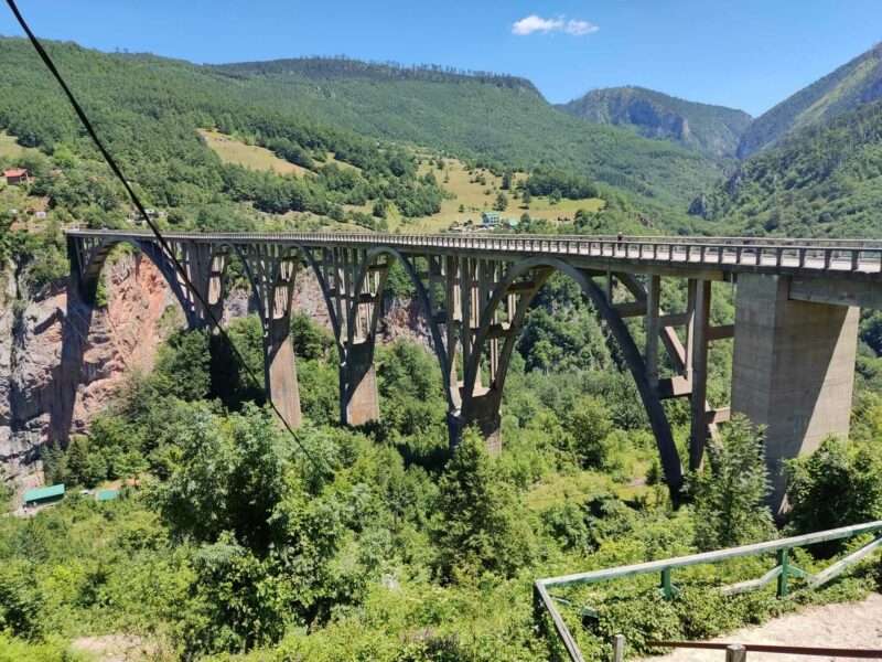 Blick auf Tara Brücke